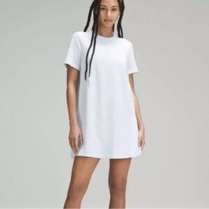 Ribbed Softstream T-Shirt Dress. Size 4. Powder Blue